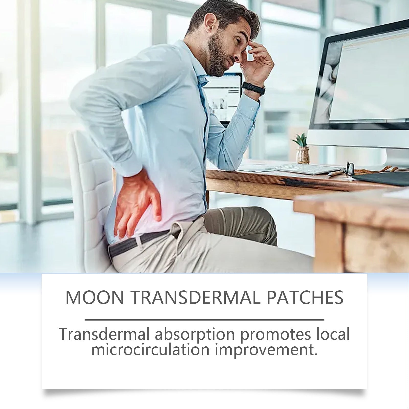 SOUTH MOON Body Care Patches Daily Gentle Care Portable Red Ginseng Ginkgo Body Patches