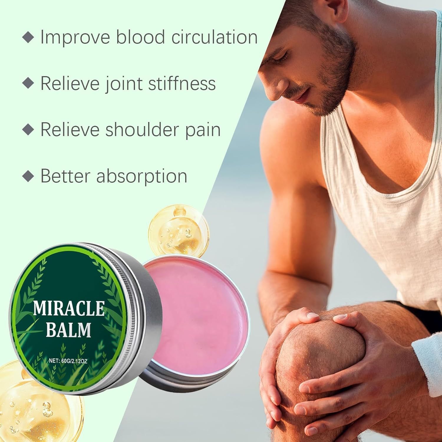 Senzio Miracle Balm, a cross-border exclusive, soothing joint cream, relieves joint discomfort and boosts vitality